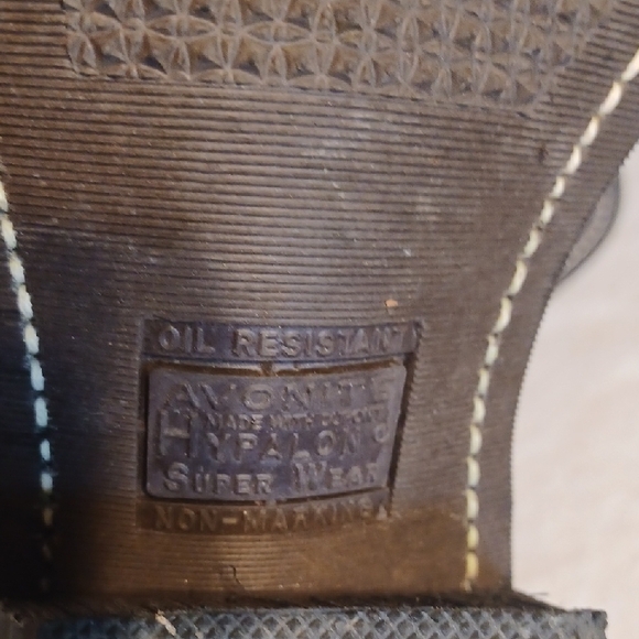 Brown Leather Cowboy Boots with Stacked Heel Suze 10.5 Oil And Slip Resistant - Picture 7 of 8